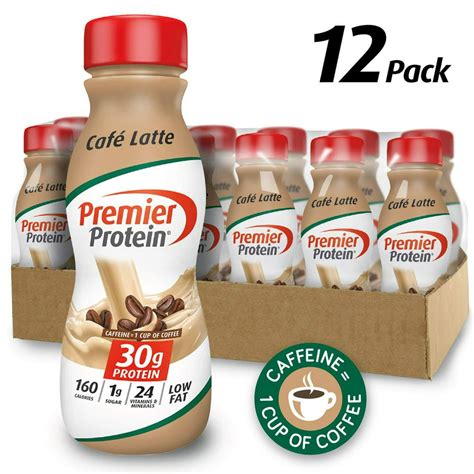 Premier Protein 30g Protein Shake Cafe Latte 115 Fl Oz Pack Of 12