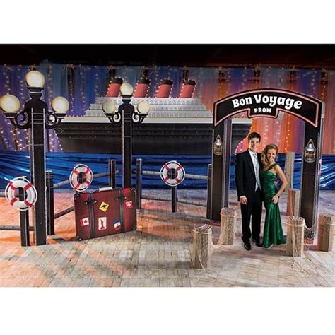 This midnight cruise ship standee makes a beautiful focal point for any nautical themed party and gives a romantic glow with the included string lights. South Hampton Theme Kit | Cruise theme parties, Cruise ...