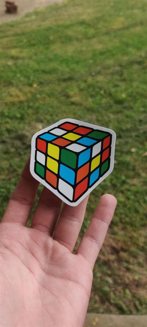 This Sticker Was Made By Someone Who Has Never Seen A Rubiks Cube