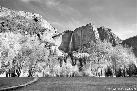 Framed Photo Print Of Yosemite Falls Yosemite Valley California Black