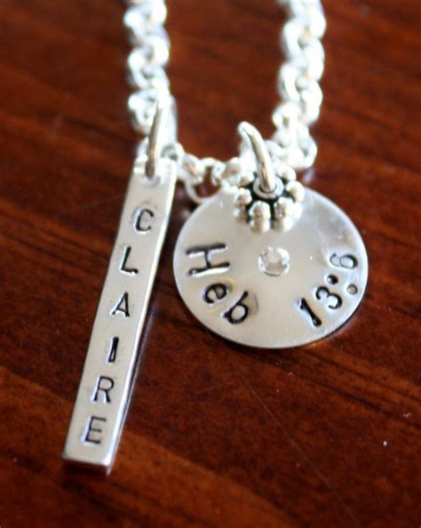 Scripture Necklace Personalized with Name | kandsimpressions