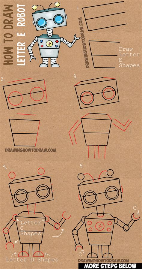 Kawaii valentines robot love art. Drawing Robots Archives - How to Draw Step by Step Drawing ...