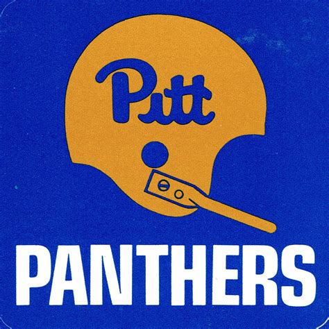 Hail To Pitt College Logo Football Art Vintage Football
