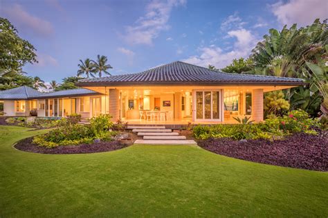 Anini Beach Front Home Luxury Villa In Kauai Hawaii
