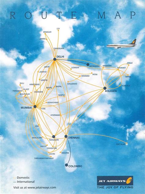 Jet Airways Flight Connection Route Map Flight Connections Air India
