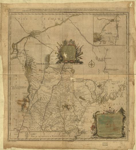 Map New Hampshire The Colony
