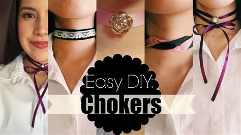 How To Make Chokers Diy Easy Youtube