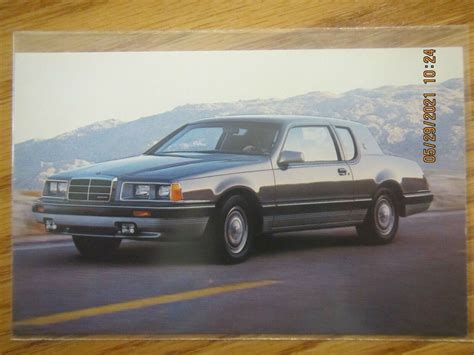 Vintage 1985 Mercury Cougar Xr 7 Postcard Excellent Condition Ebay
