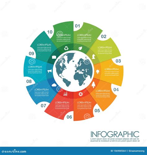 Infographic Chart Template Stock Vector Illustration Of Plan 156900564