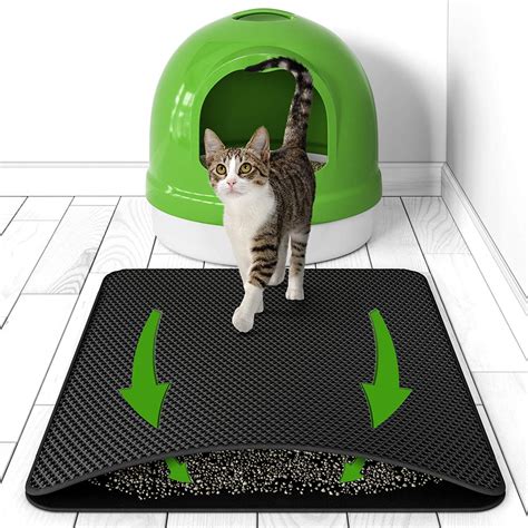 Asobeage katzenklo matte 76 x 61cm, katzenstreu matte katzenklo unterleger waben design katzenklo vorleger wasserdichte doppelte schichte entwurf bienenwabe katzenstreu matte (grau). BELISY Katzenklo Matte Hygieneheld - 75x55 cm - Unterlage ...