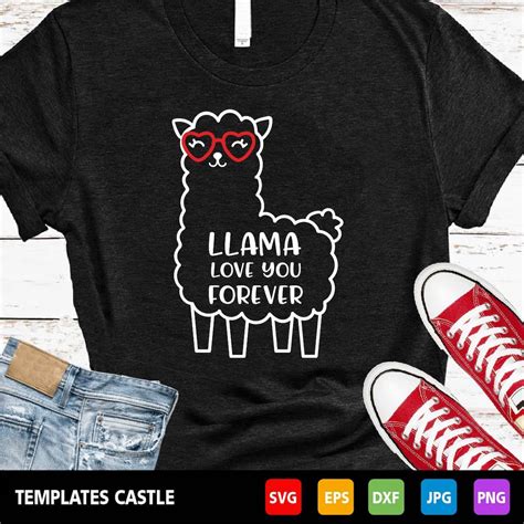 Llama Love You Forever Svgvalentine S Day Cut Filefunny Etsy