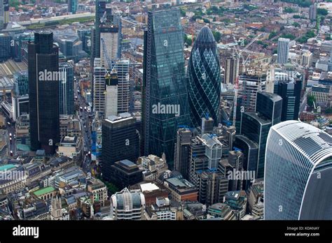 London Skyline Aerial Views Stock Photo Alamy
