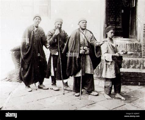 Antoin Sevruguin 18 Three Blind Men With Boy Guide Stock Photo Alamy