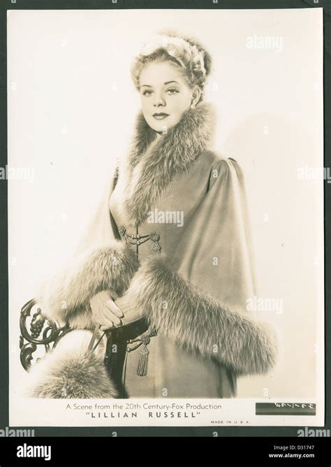 Alice Faye As Lillian Russell Hi Res Stock Photography And Images Alamy
