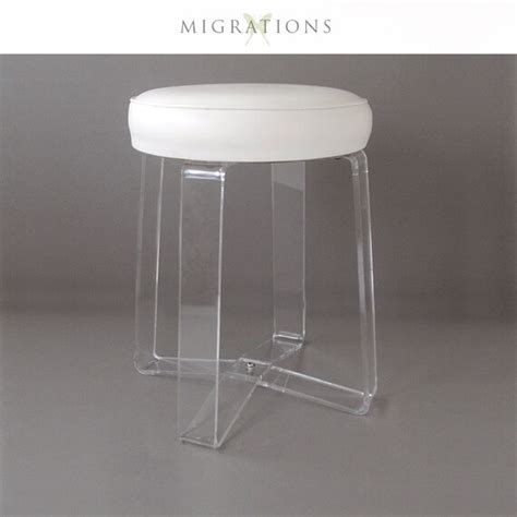 Mid Century Lucite Acrylic Stool