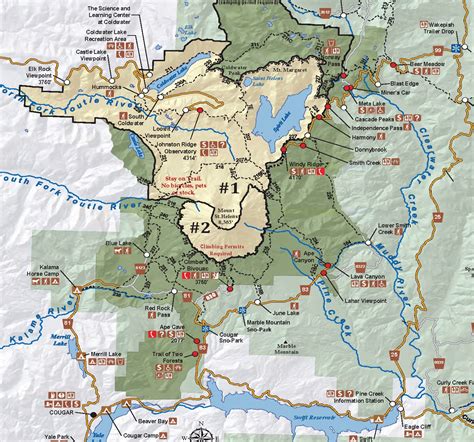Mount St Helens Map