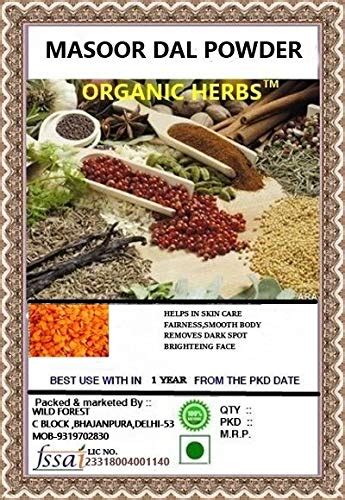 Organic Herbs Masoor Dal Powder 100 Gm Beauty