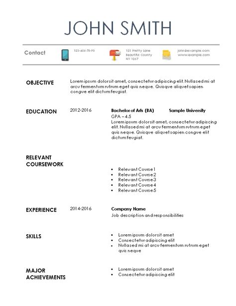 Format and content the cv presents a full history of your academic credentials, so the length of the document is variable. Internship Resume Template
