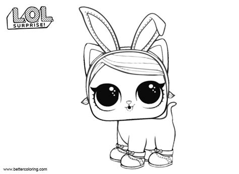 This is a hit of 2018 for girls all over the world. LOL Pets Coloring Pages Hops Kit Tea - Free Printable ...