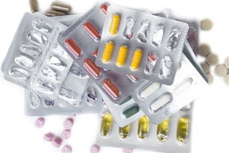 Medicine Color Pills In Packspills In Blister Packcapsules And Pill
