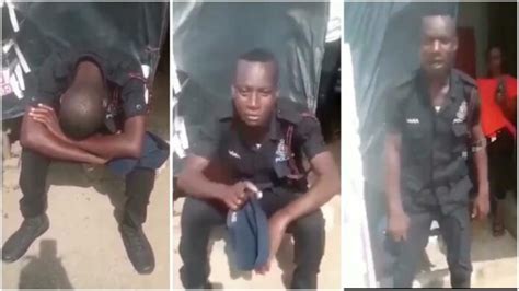Ghana Police Officer Caught On Camera Drunk Like A Skunk Watch