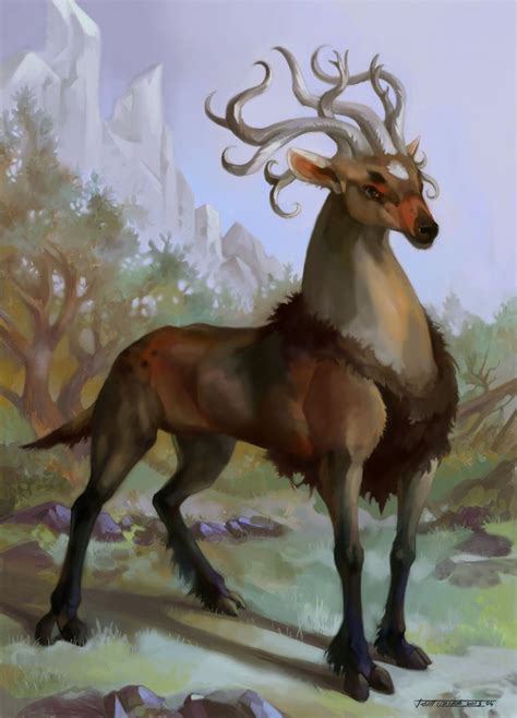 282 Best Fantasy Deer Images On Pinterest Deer Red Deer
