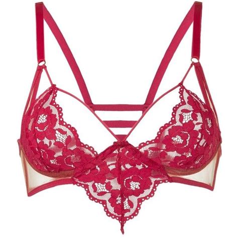 Janiero Strappy Lace Bra 153 Liked On Polyvore Featuring Intimates