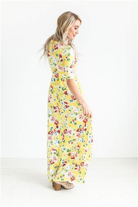 Spring Floral Wrap Maxi Dress