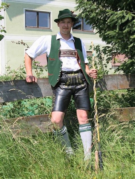 Leather Fashion Men Mens Fashion Bavarian Outfit German Outfit