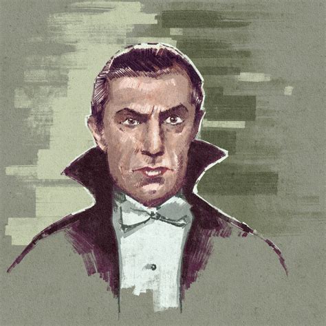 Portrait Of Hungarian Actor Bela Lugosi As Count Dracula Illustration