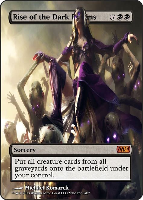Proxy Rise Of The Dark Realms Mtg Altered Art Wizards Of The Coast