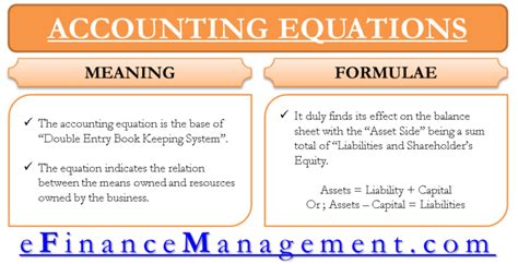 Fundamental Accounting Equation Elements Example With Transactions