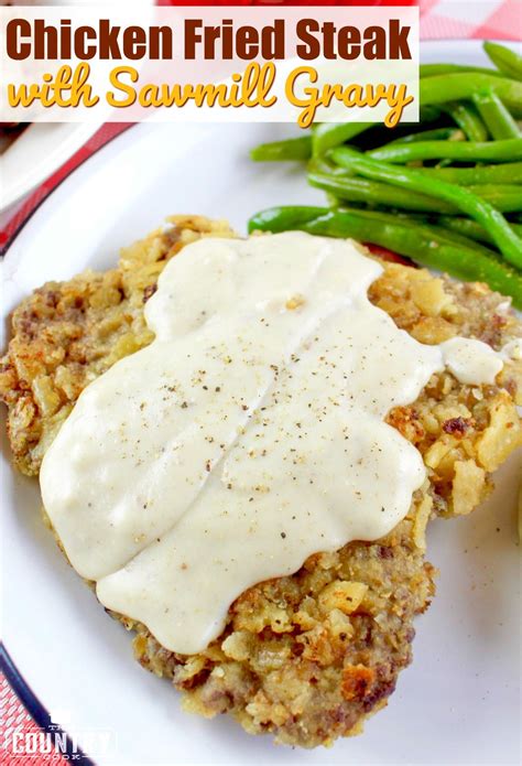 This adaptation of a southern classic will blow your mind with its flavor and texture. CHICKEN FRIED STEAK WITH SAWMILL GRAVY | Recipe | Chicken ...