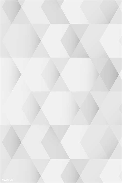 White And Gray Geometric Pattern Background Vector Premium Image By