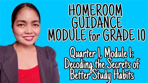 Grade Homeroom Guidance Module Decoding The Secrets Of Better