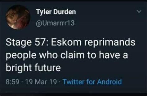 Where twitter users did react to load shedding with something approaching humour, it was with very clear tagged in. GALLERY: Eskom memes makes light of a dark situation ...