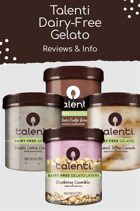 Talenti Dairy Free Gelato Reviews Info