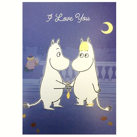 Moomin Love Blank Valentine S Birthday All Occasion Card Etsy