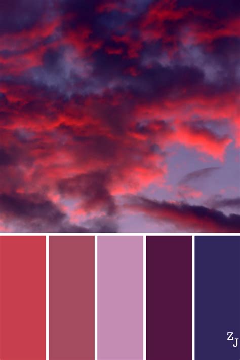 √ Purple Red Color Palette