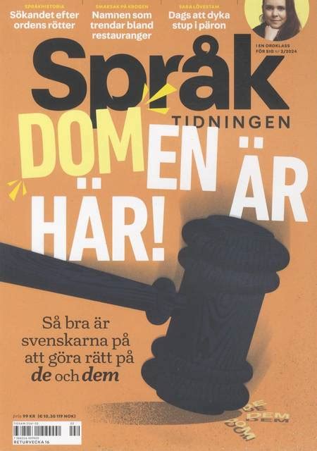 Språktidningen Svenska Tidningar Från Pressbyrån