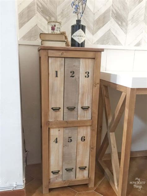 Simple filing of up to 1500 blocks. DIY Filing Cabinet Build • My Sweet Things