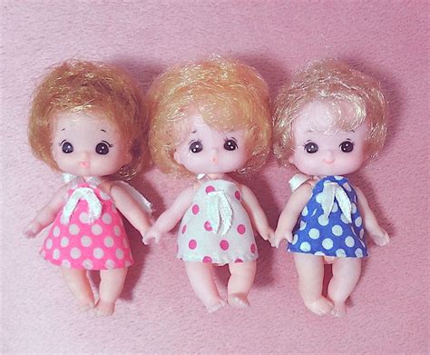 Licca Chan Sibling Triplets Takara Japan Baby Mini Doll Lot Rare