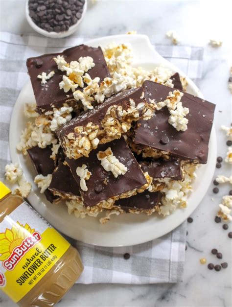 Chocolate Popcorn Bars Easy No Bake Dessert Recipe