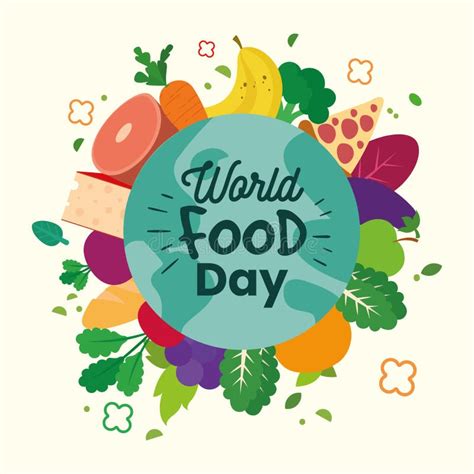 World Food Day Poster Stock Vector Illustration Of Food 198873778