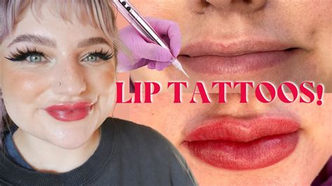 Getting My Lips Tattooed Lip Blush Tattoo Full Process Vlog Youtube