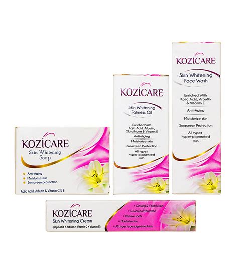Buy Kozicarekozic Acid Skin Whitening Kit Set Of Kozicare Facewash