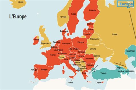Carte Europe Carte De Lunion Europeenne Avec Les Pays Images