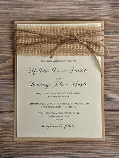 We understand that your wedding invitation is one of the most significant keepsakes of your lifetime. Top 15 popular rustic wedding invitaitons idea samples on ...