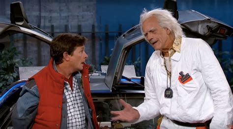 marty mcfly and the doc went back to the future on jimmy kimmel live boredombash