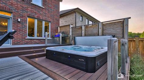How To Build A Deck Around A Sunken Hot Tub Youtube